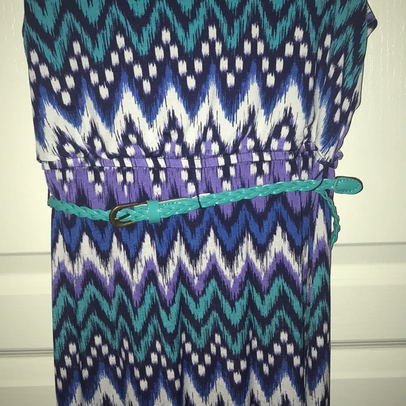 Chevron full length Dress - Picture 2 of 8